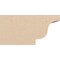 Ekena Millwork 6in. W x 6in. H x 12in. L Newport Woodgrain TimberThane Rafter Tail, Primed Tan RFTUR06X06X12NEWRCPR - alternate 5